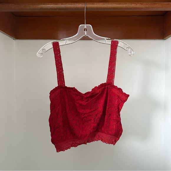 Anthropologie NWT red camisole size medium summer top - Picture 1 of 7
